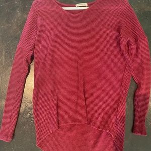 Red long sleeve sweater